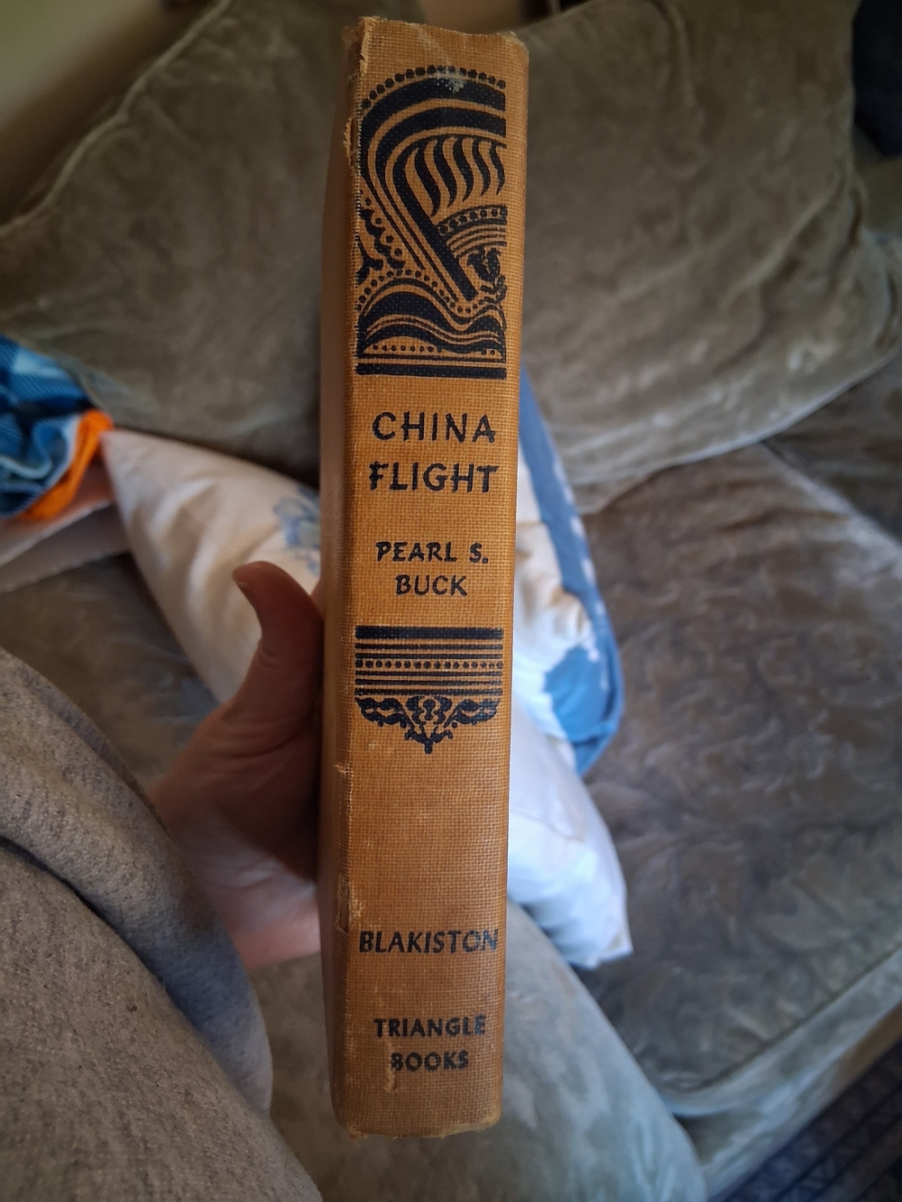 China Flight by Pearl S. Buck - Yellow Cloth Hardcover